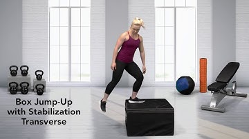 How to do a Box Jump-Up with Stabilization Transverse