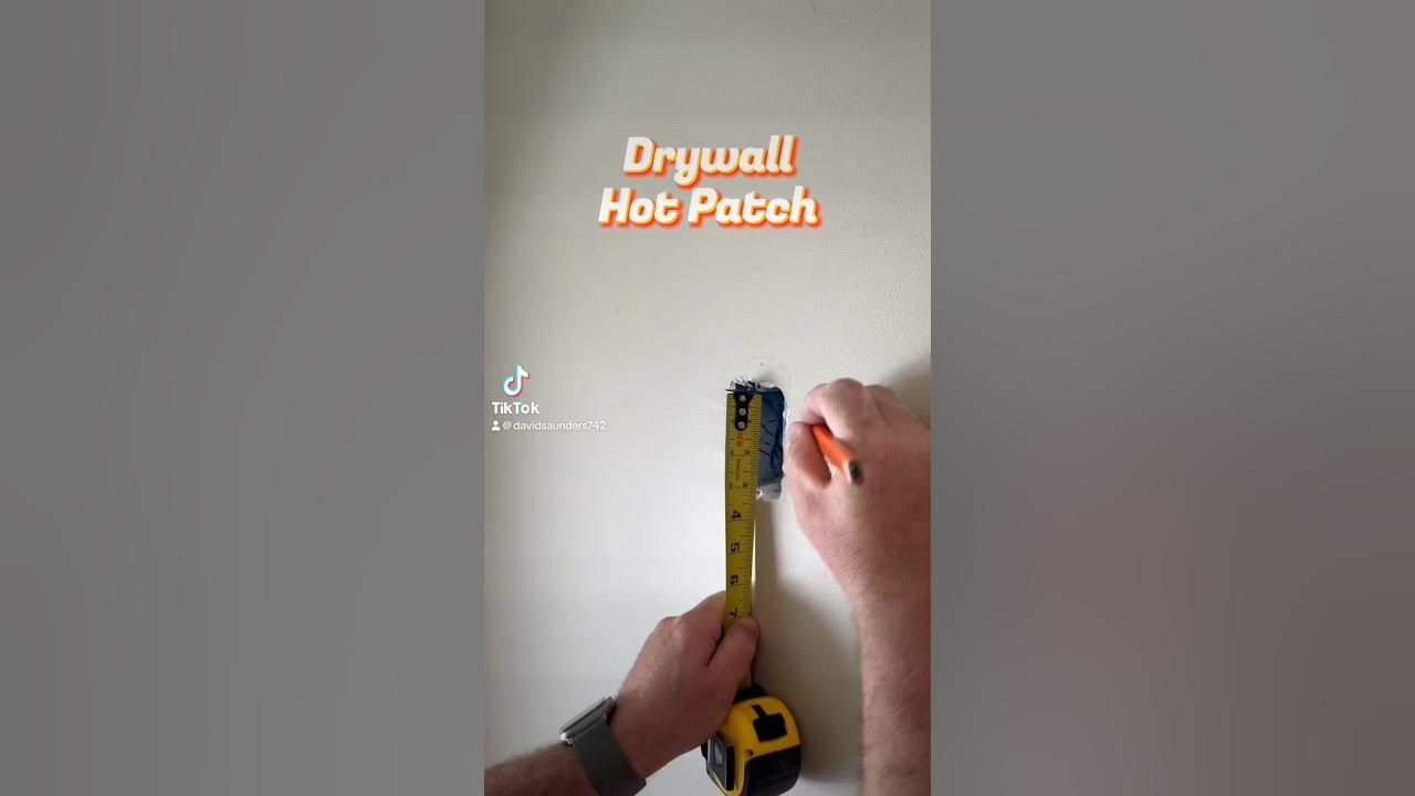 Drywall hot patch over old outlet. remodeling diy drywall 
