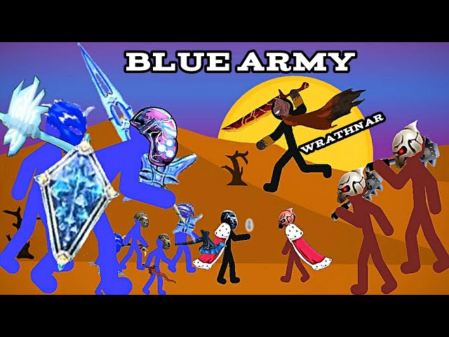 Blue Army |  Wrathnar, New Blue Griffon, Xiphos, Final Boss - Stick War Legacy Ch.1 Part 4 class=