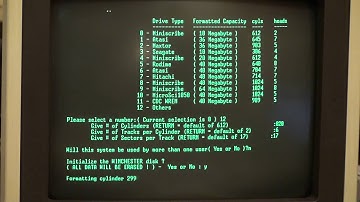 UNIX PC format/initialization of Seagate ST-251