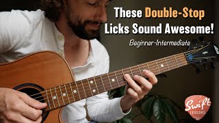 These Double Stop Licks Sound Awesome! - Blues Guitar Soloing Tutorial