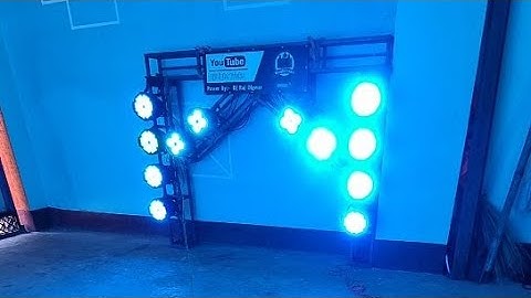 Dj Light Tricks is live New Design Led Par Lights Running In Dmx 512