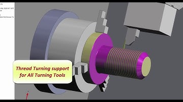 Thread Turning Cycle | Edgecam 2018 R2