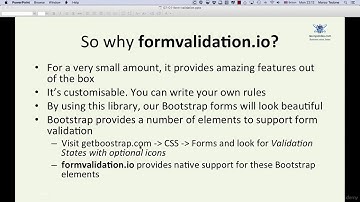 038 FormValidation UI  An excellent framework for Bootstrap form validation
