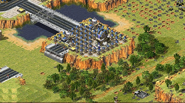 Red Alert 2 | extra Hard aI | 7 vs 1 | yuri vs 7 random | floating disc | unholy alliance map