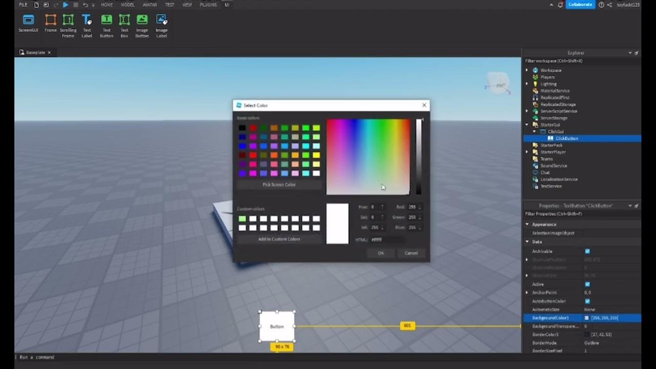 How to make a clicker button for a clicking sim! - YouTube