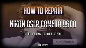How to repair Nikon DSLR camera D600 - Exchange LCD panel