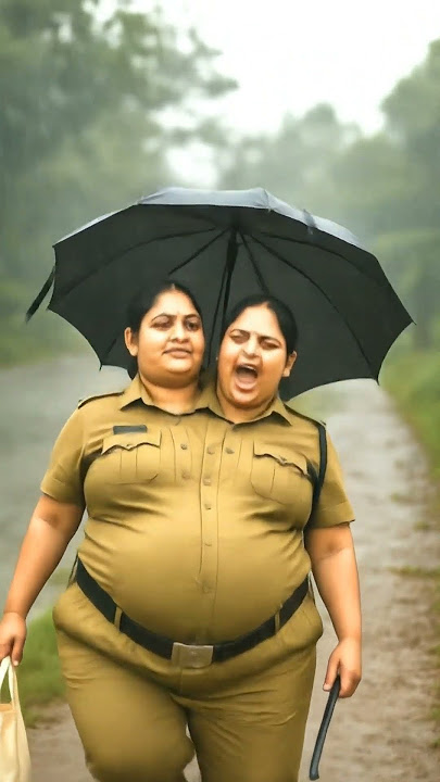 'Pregnant Indian Lady Cop with Two Heads Slips in Rain – Emotional Twist!'#shorts#tiktok