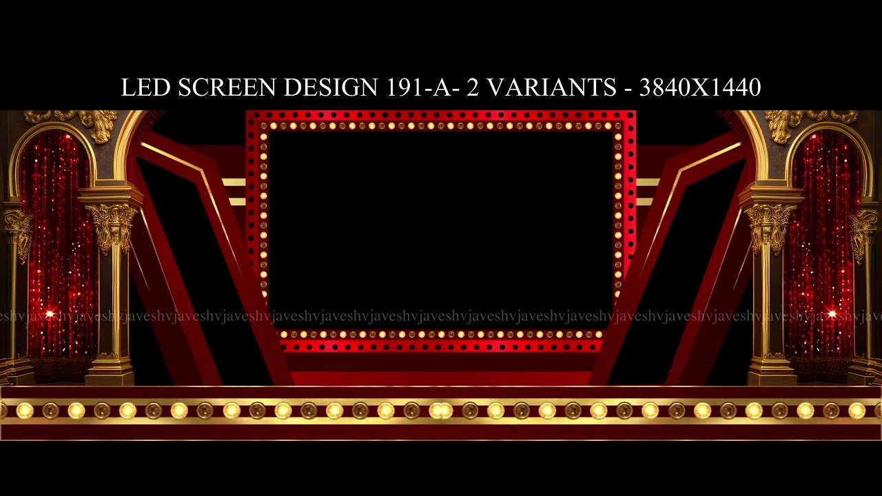Led Screen Design 191- A - 2 Variants - 3840x1440 - YouTube