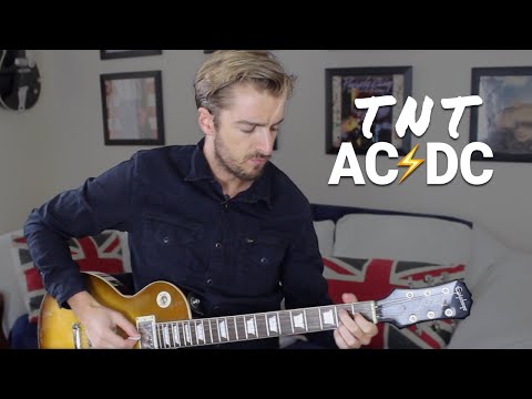 AC/DC TNT Guitar Tutorial - Minor Pentatonic Song #5