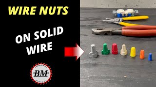 how to use a wire nut | to connect solid wire #shorts