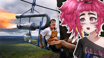 IS THIS LEGAL?? Reacting to I did a thing // Homemade Jet Engine Swing