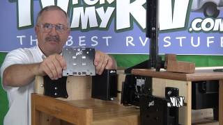 Wildwood TV Console 2012 RV TV Mount Overview Video - Part1