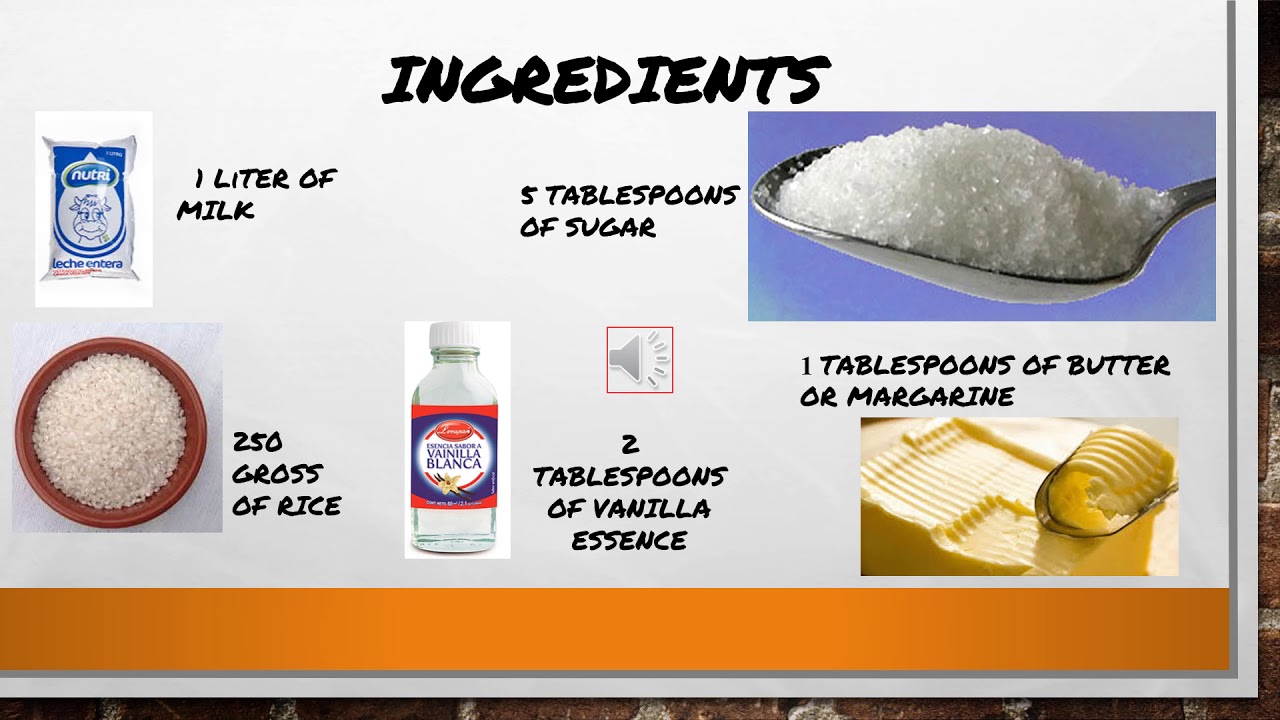 RECIPE RICE IN MILK YouTube