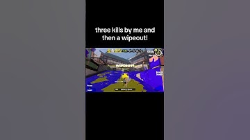 three kills by me and then a wipeout! #splatoon #shorts