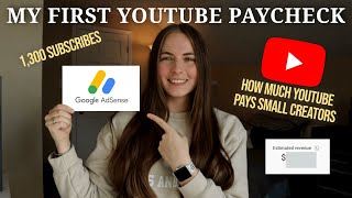 HOW MUCH SMALL YOUTUBERS MAKE | small creator mistakes, what i’d do differently