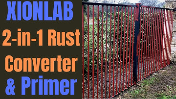 XIONLAB 2in1 Rust Converter & Primer Real World | Wrought Iron Fence Refinish | Restore Rusty Fence