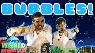 HOMEMADE BUBBLES! | Cool Science Experiments for KIDS | Gideon