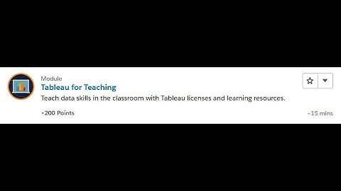 Tableau for Teaching [Salesforce Trailhead Answers]
