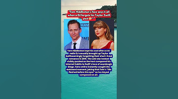 Tom Hiddleston Faces Awkward Taylor Swift Mention in Live Interview