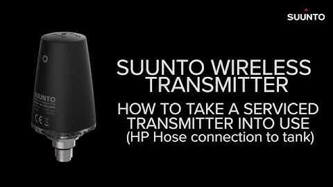 Suunto Wireless Transmitter   How to take a serviced Wireless Transmitter into use (HP Hose)