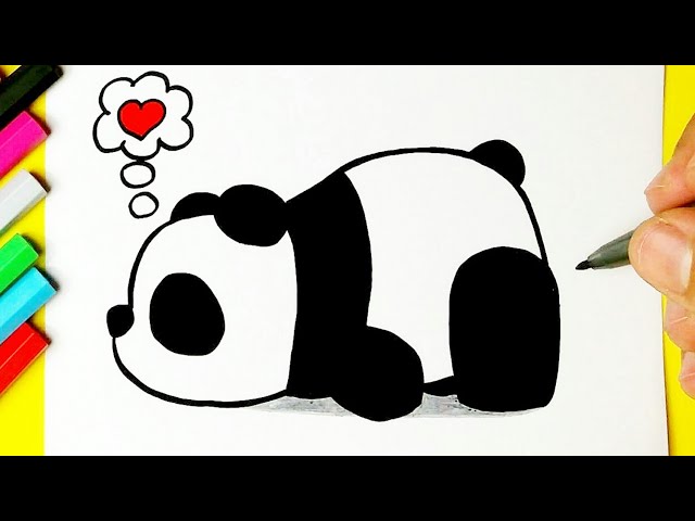 como desenhar o rosto de um panda｜Pesquisa do TikTok