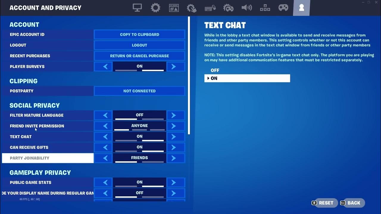 How to change party joinability in fortnite enable invite only option