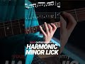 Try This Harmonic Minor Lick! #guitarlesson