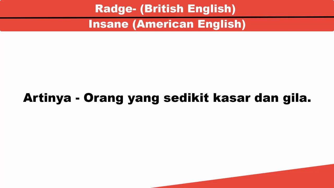 Kata Kata Slang Kasar Dalam Bahasa Inggris British Dan Amerika