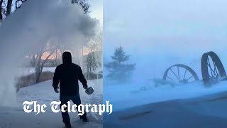 US faces coldest Christmas in years as Arctic storm raises 'bomb cyclone' alarm