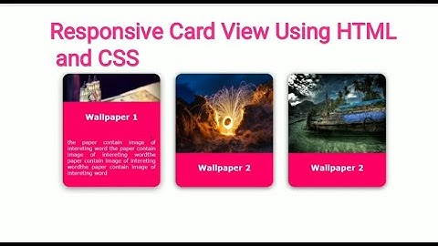 Awesome CSS Card Hover Effects | CSS Image Card Effects | Html & CSS