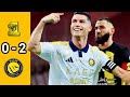 Ronaldo beats Benzema at King Abdullah Sports City Stadium. #alnassr #alittihad #ronaldo #benzema 
