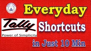 Tally Erp 9 Every Day Shortcut Keys in Just 10 Min. Part-1 |Hindi|Most Useful Tally Shortcut Keys