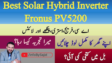 Experience True Solar Power: Reviewing the Fronus PV 5200 Hybrid Solar Inverter