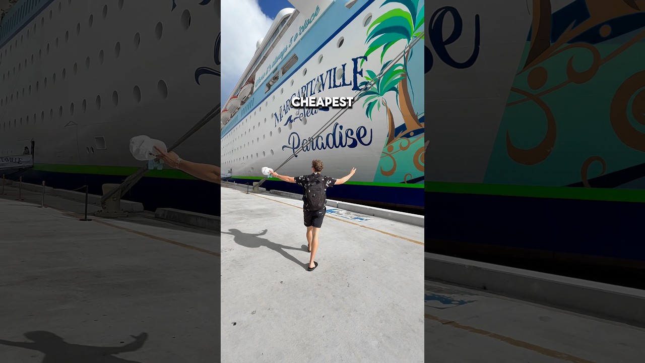 Everything I ate on the CHEAPEST cruise in 24 hours… 🫣🍔