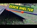 EMERGENCY 5-Minute Shelter  - Outdoor Tips and Tricks