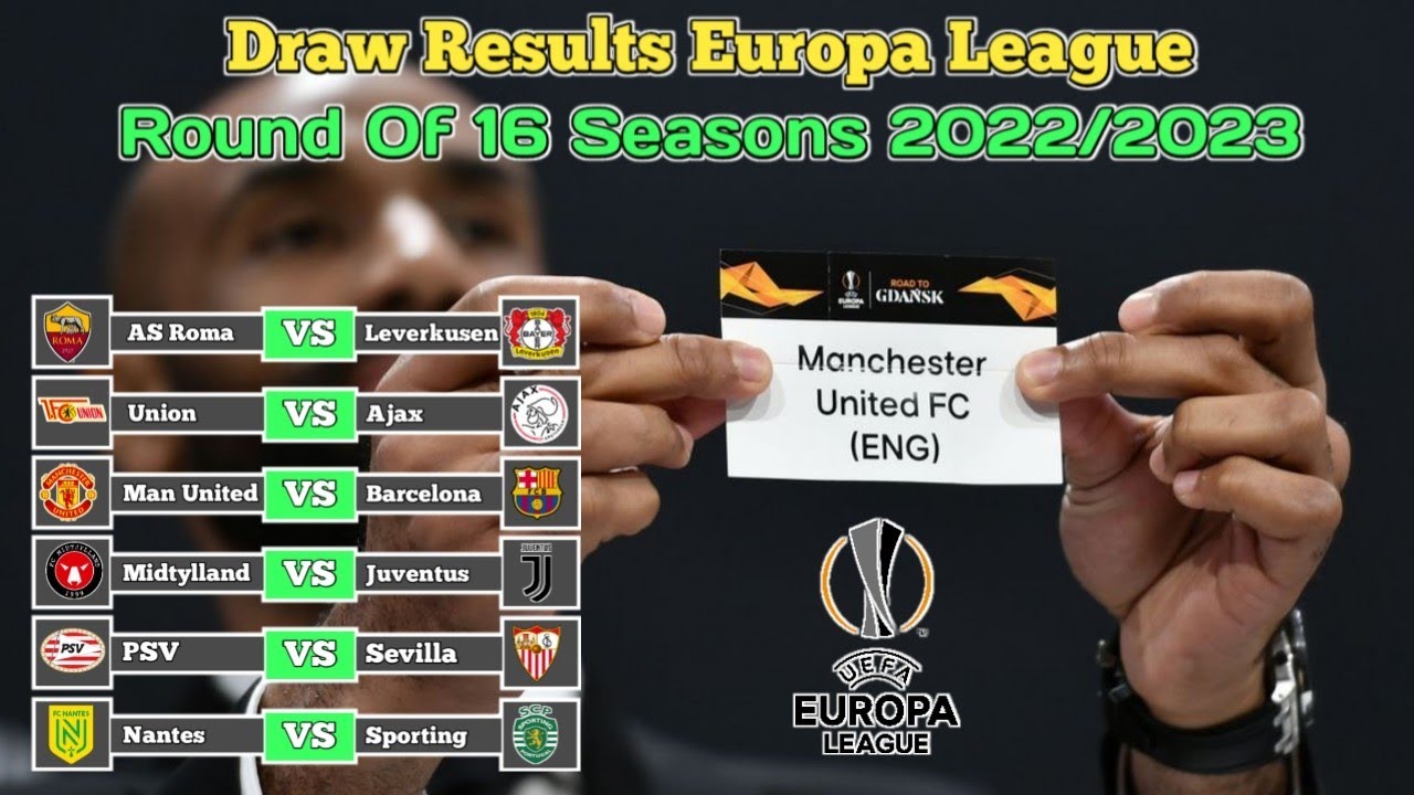 Draw Results Europa League Round Of 16 Seasons 2022/2023