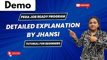 Pega Post Training Demo | PEGA JOB READY PROGRAM DETAILED EXPLANATION BY JHANSI | +91 8328393256