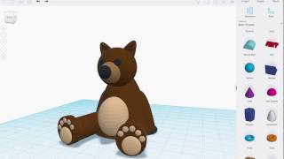 Benny Bear - Made with Tinkercad