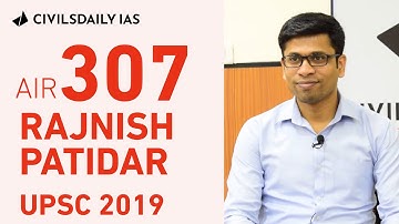 UPSC Topper - Rajnish Patidar, UPSC 2019, AIR 307 - Mock Interview with Civilsdaily