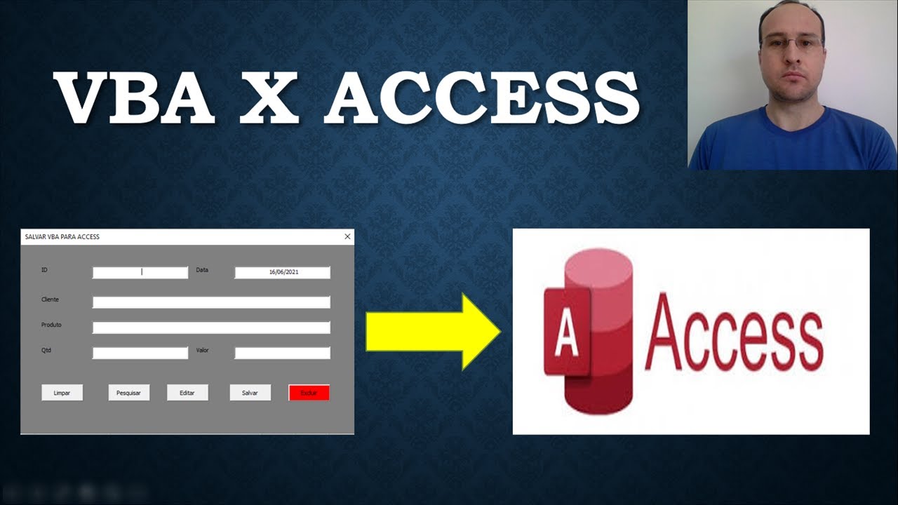 SALVAR DADOS para BANCO de DADOS ACCESS com FORMULÁRIO EXCEL VBA - Aula 01