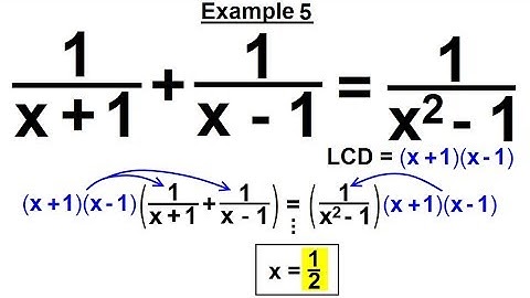 Algebra - Ch. 14: Solving Equations with Rational Expressions (7 of 21) Example 5