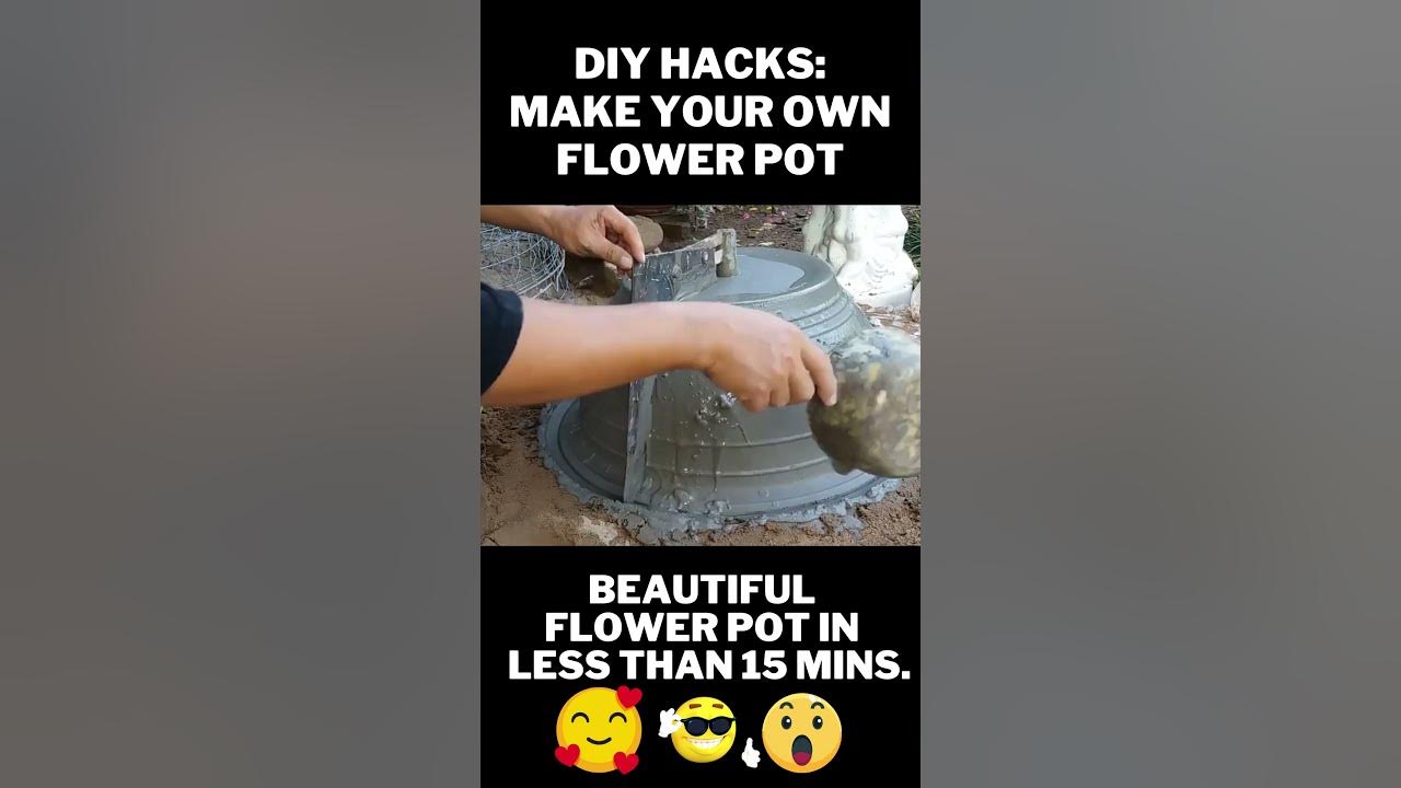 how-to-make-a-flower-pot-with-15-mins-simple-diy-life-hacks-youtube