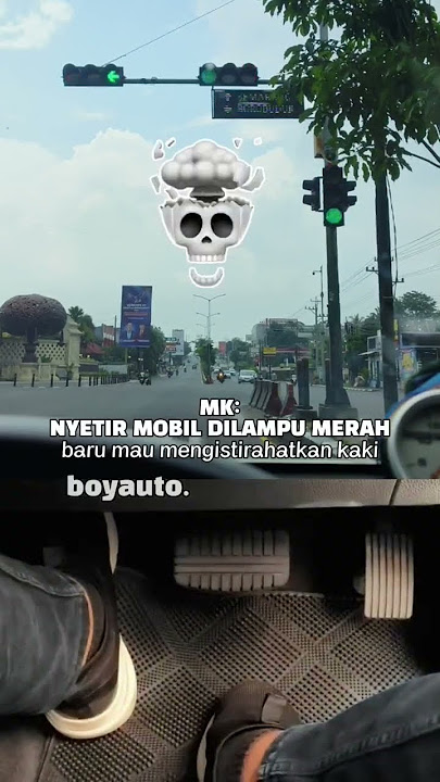Momen pas berhenti dilampu merah, ada yang pernah kayak gini? #cars #driving