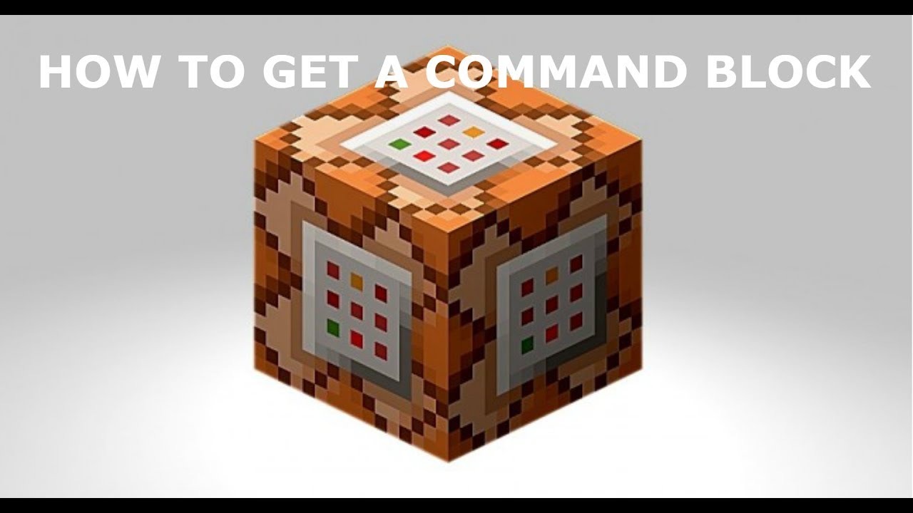 HOW TO GET A COMMAND BLOCK IN MINECRAFT!!! - YouTube