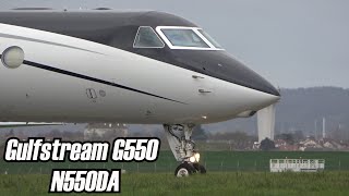 Gulfstream G550 takeoff at Paris