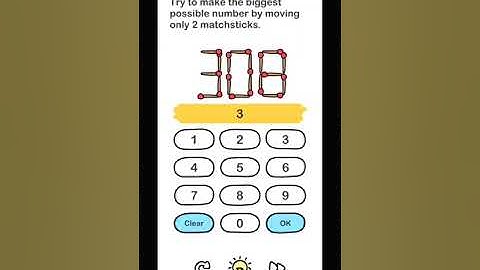 Brain Out Level 166 - Try to make the biggest possible number by moving only 2 matchsticks.