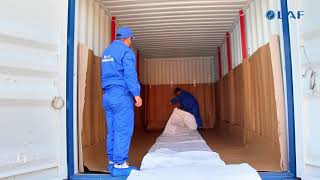 Installation instruction  LAF flexitank with anti bluging wall bars