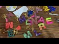 Llaveros de Letras de Resina / resin keychains