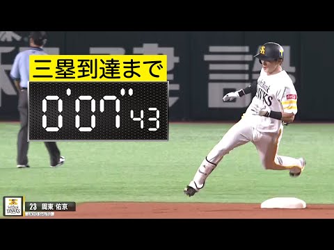 【ナンデモ計測】周東の三塁到達タイムが今日もおかしい